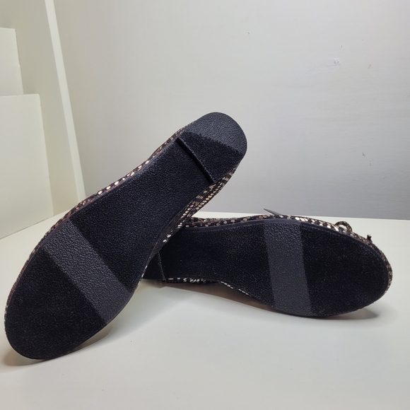 Cato Black and Metallic Gold Ballet Flats Size Women's 8 NEW - Picture 8 of 11